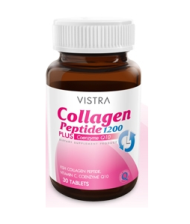 00211: Vistra Collagen Peptide 1200 Plus Coenzyme Q10 30 เม็ด